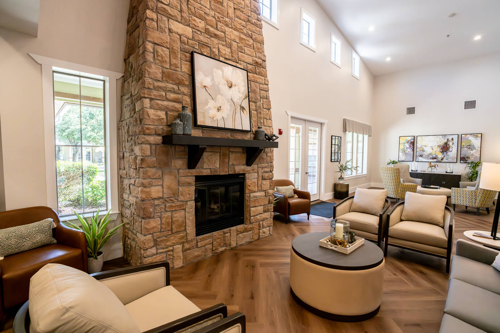 Front Lounge Area at Assisted Living Facility in Sherman, Texas