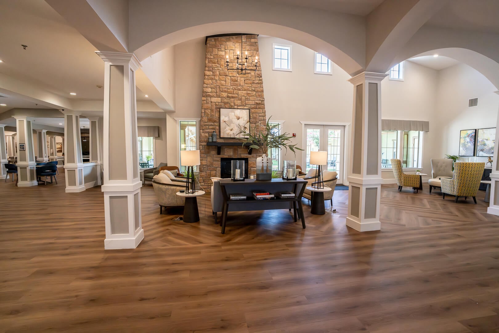 Open Space Lounge Area For Seniors in Retirement Community in Sherman TX