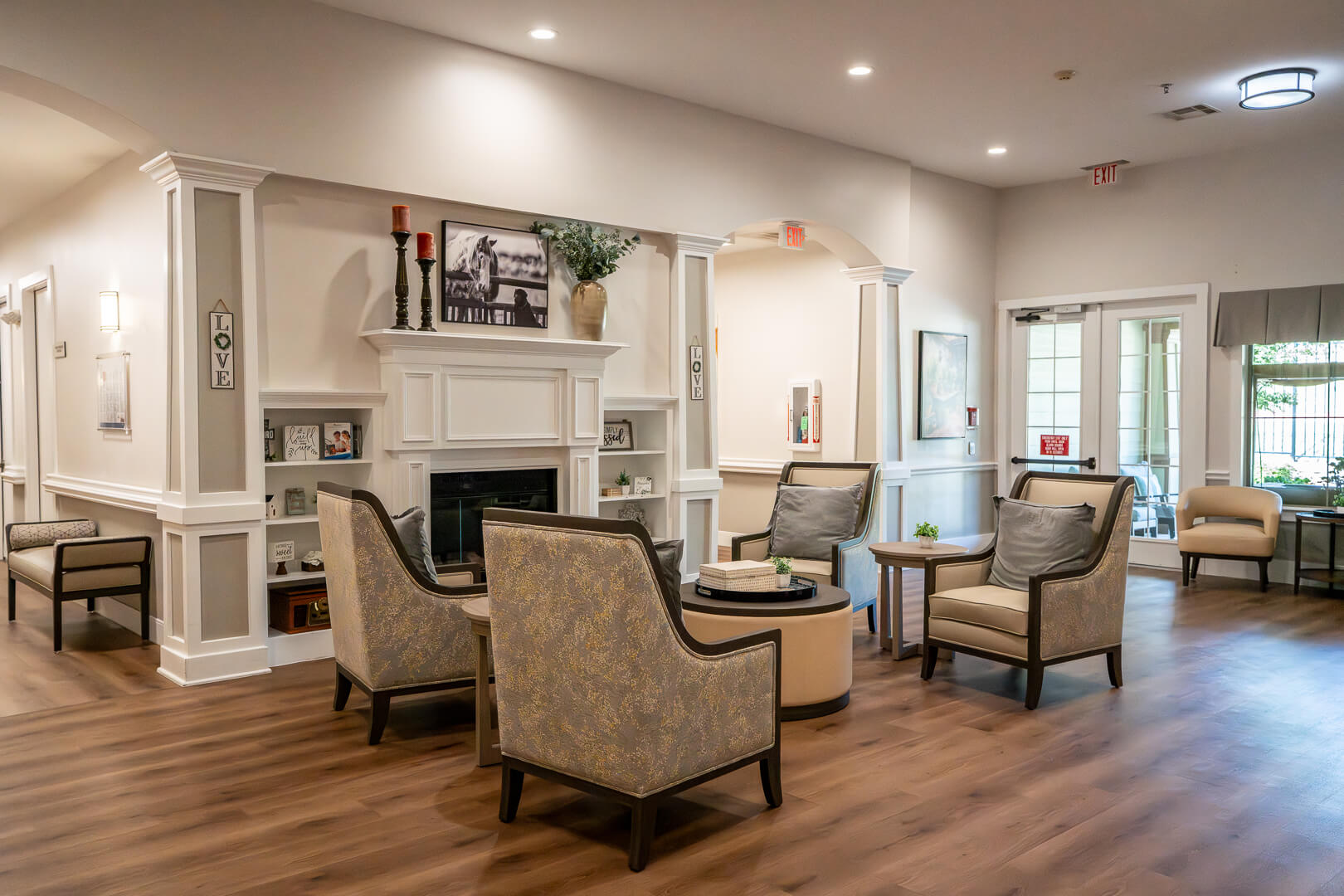 Open Space Lounge Area inside Memory Care Facility in Sherman, TX
