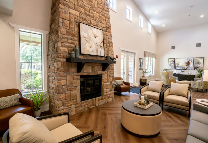 Cozy Common Area Living Room for Seniors at an Assisted Living Facility Cozy Common Area Living Room for Seniors at an Assisted Living Facility